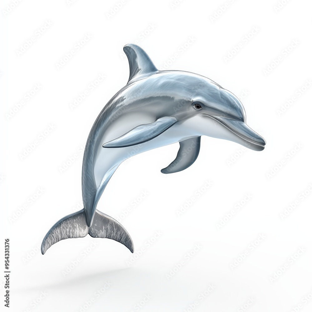 Fototapeta premium Dolphin Leaping Out Of The Water.