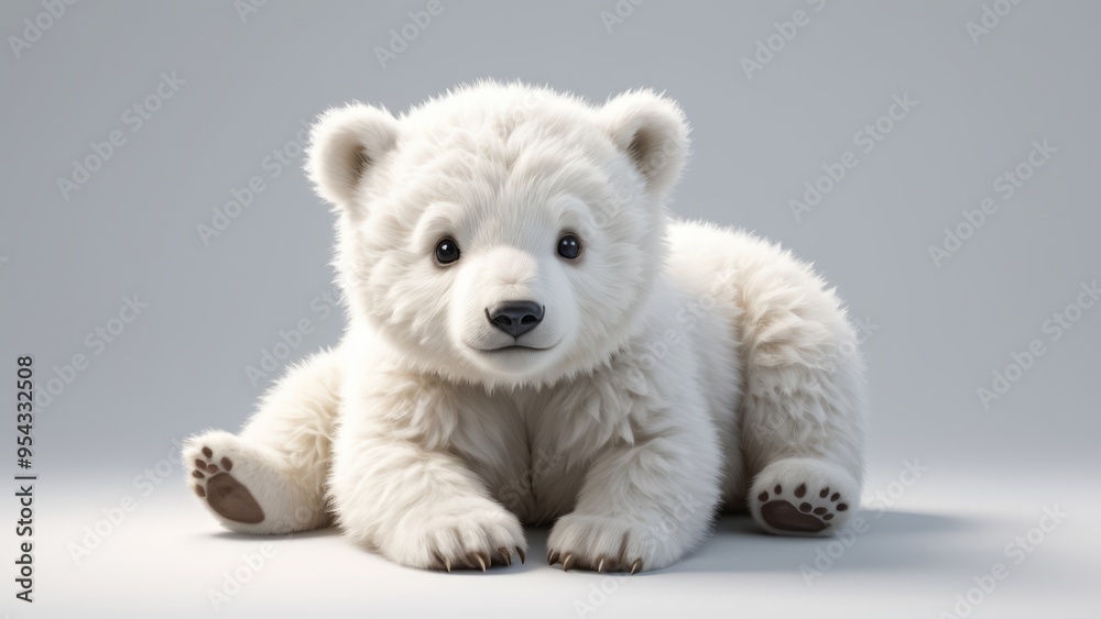 Polar bear on a white background Polar bear on a white background