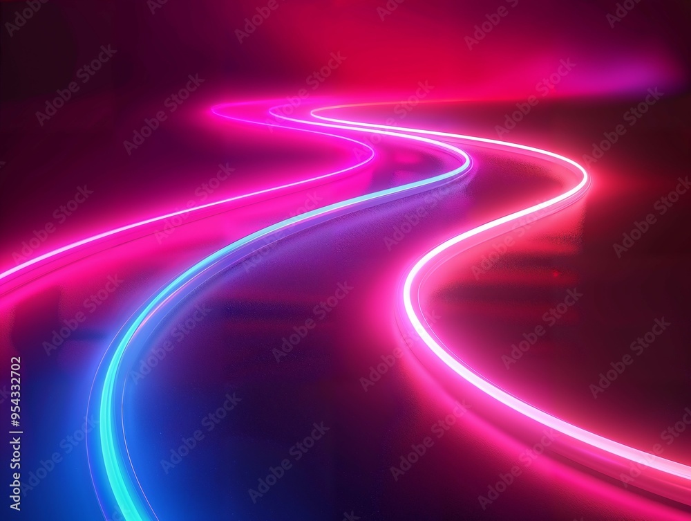 A dynamic display of neon light trails forming smooth, flowing curves against a dark backdrop, emphasizing movement and energy with bright, vivid colors. A dynamic display of neon light trails forming smooth, flowing curves against a dark backdrop, emphasizing movement and energy with bright, vivid colors.