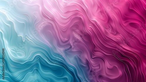 Illustration of A visually striking abstract gradient, moving from rich magenta to vibrant turquoise, with flowing lines and a modern, chic vibe. Ai Generate.
