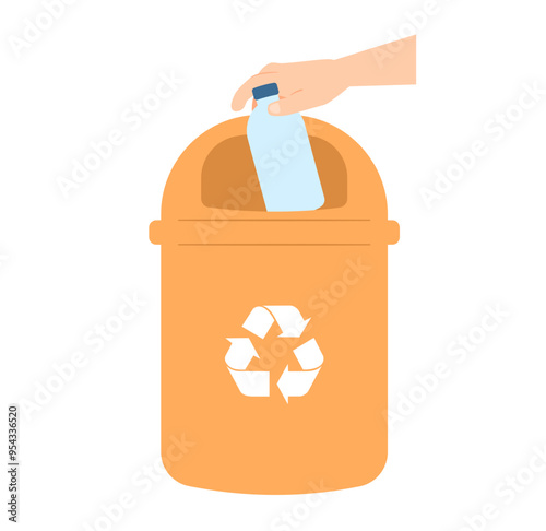 Disposal of a recyclable waste