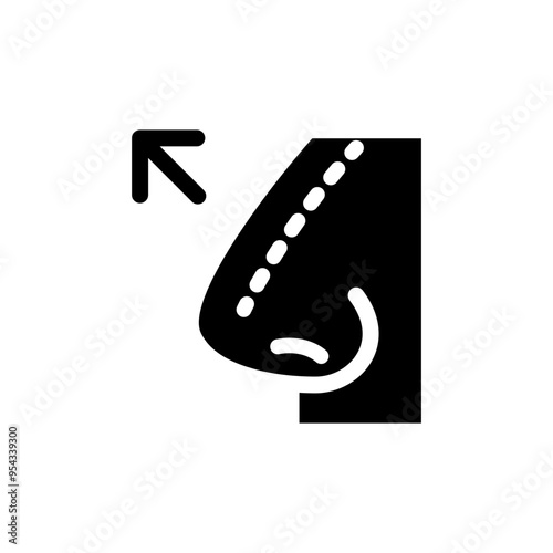 Rhinoplasty icon vector illustration graphic design