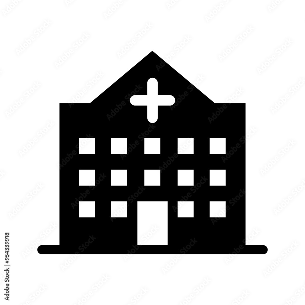 Obraz premium Hospital icon vector illustration graphic design