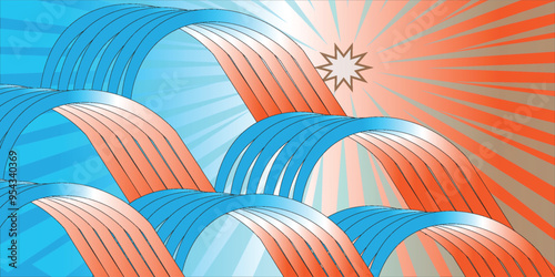 Light BLUE vector glossy bokeh pattern. A vague abstract illustration with gradient. The template for backgrounds of cell phones.