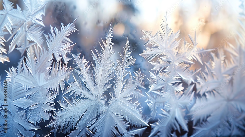 Frost on window wallpaper Frost on window wallpaper
