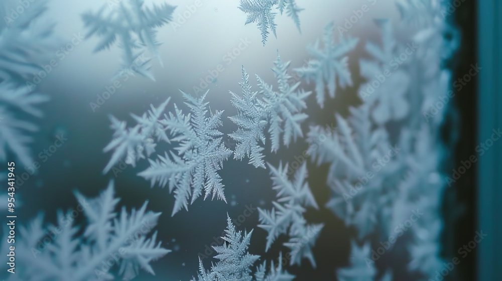 Frost on window wallpaper Frost on window wallpaper