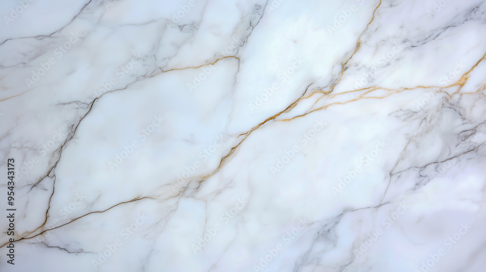 A close-up view of a white marble surface, showcasing the intricate gold veins and subtle grey shadows. A close-up view of a white marble surface, showcasing the intricate gold veins and subtle grey shadows.