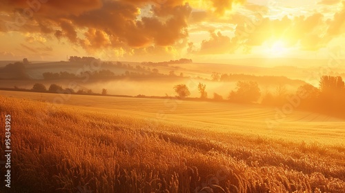 Golden field wallpaper