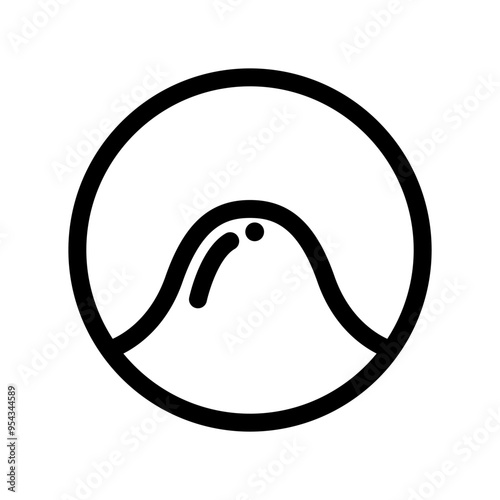 Acne icon in thin line style vector illustration graphic design