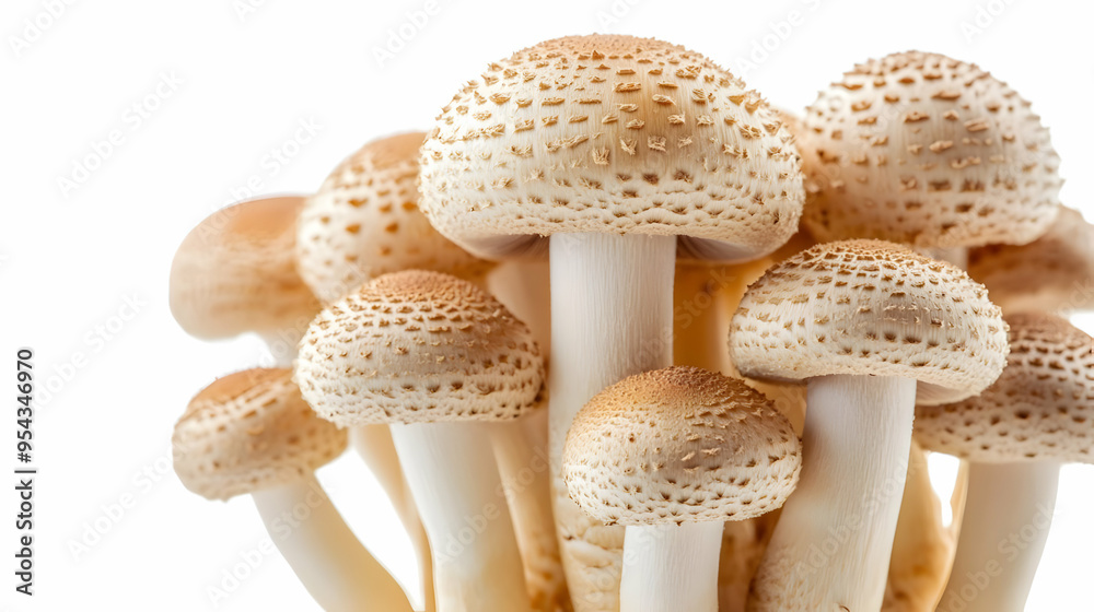 Fresh Brown Mushrooms Close up Macro Photography Fresh Brown Mushrooms Close up Macro Photography