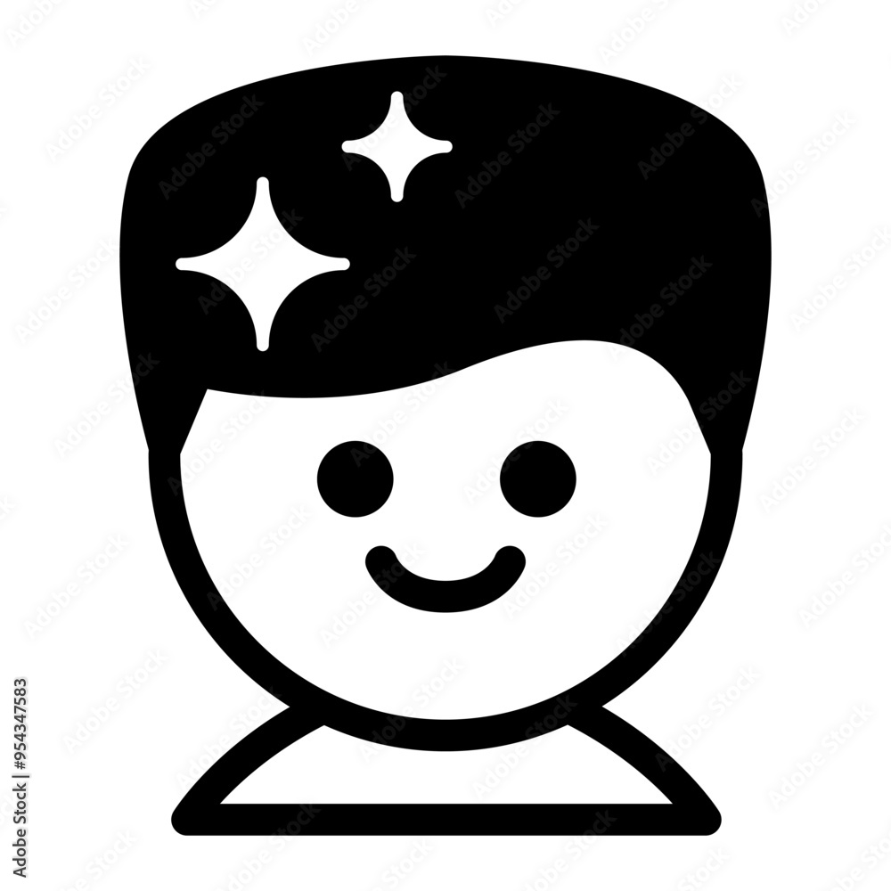 Clear skin icon vector illustration graphic design