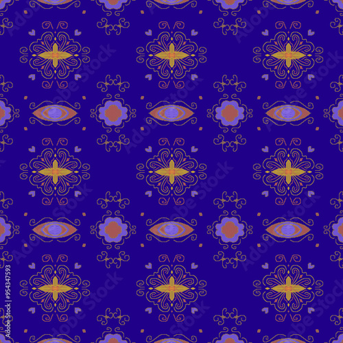 Background seamless pattern with stars