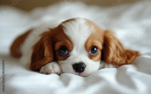 Extreme close-up, high magnification, macro lens effect, bright and detailed in bed dogs.