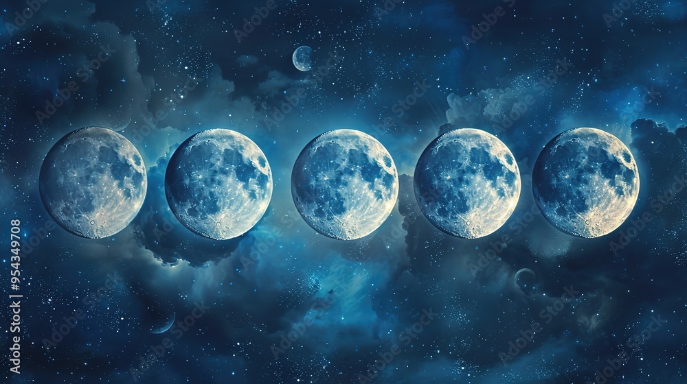 Moon phase wallpaper