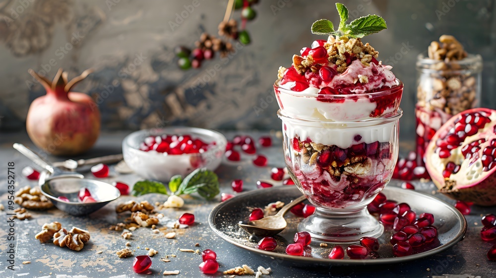 Pomegranate Parfait Pomegranate Parfait