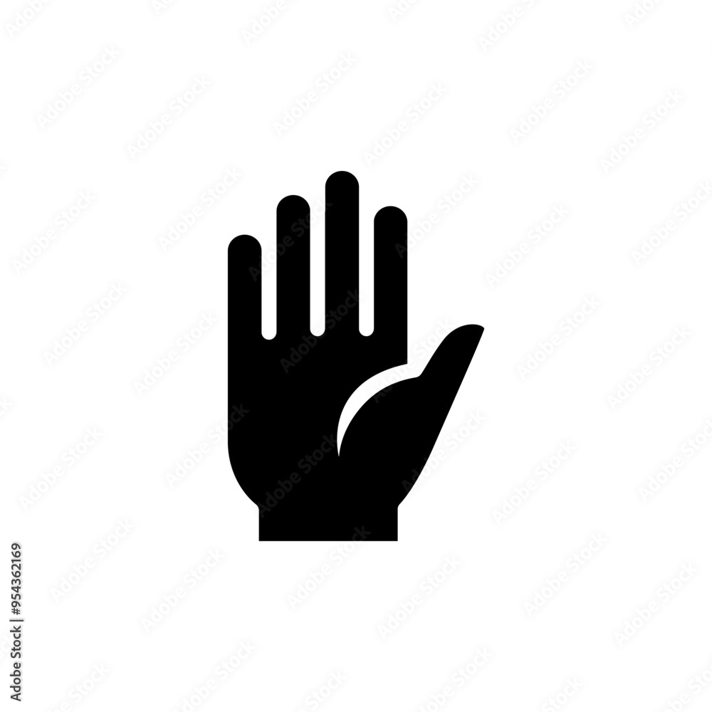 Obraz premium Hand icon vector illustration graphic design