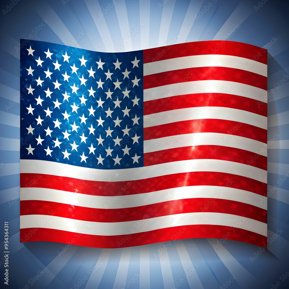 Fototapeta premium american flag design isolated