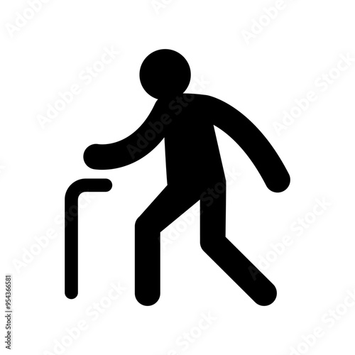 Elderly icon vector illustration graphic design
