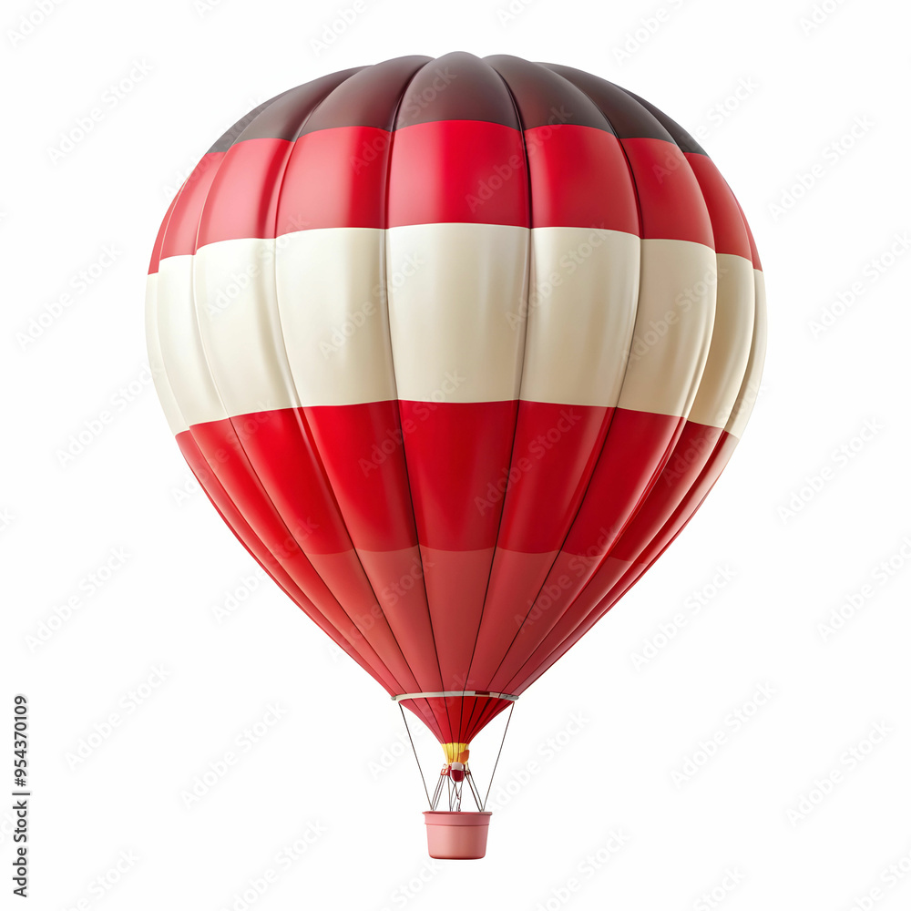 Fototapeta premium Austria flag hot ballon isolated