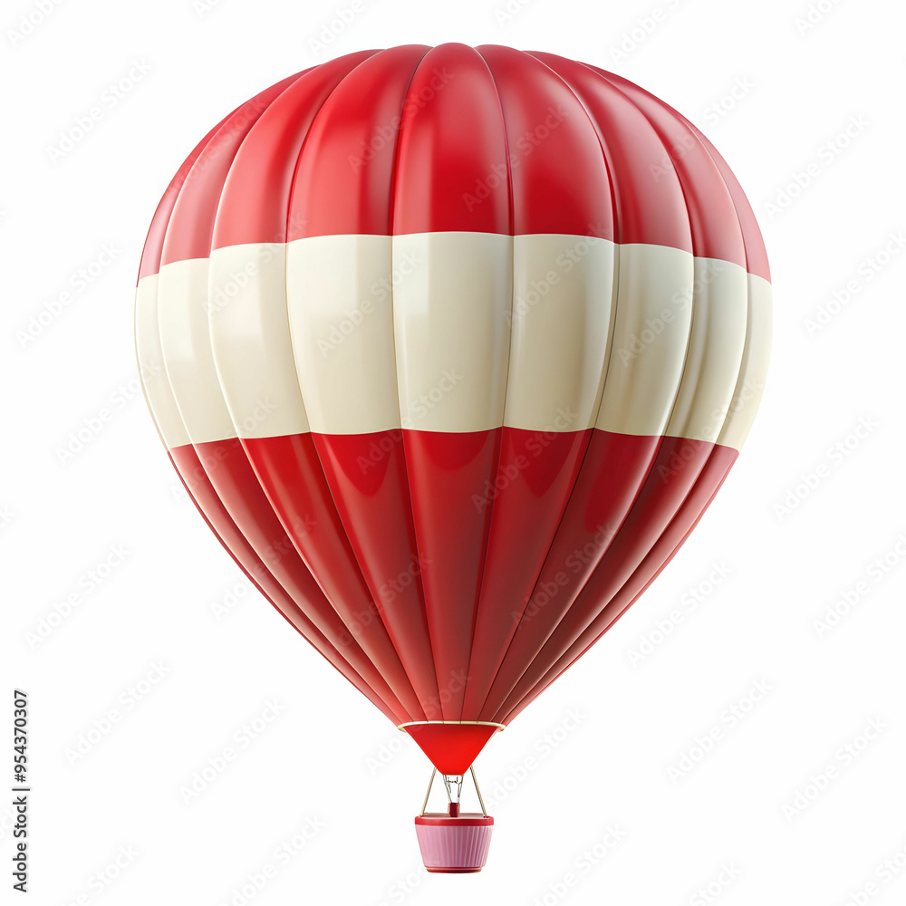 Fototapeta premium Austria flag hot ballon isolated