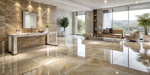 Honed finish polished stone tiles with premium mood photo