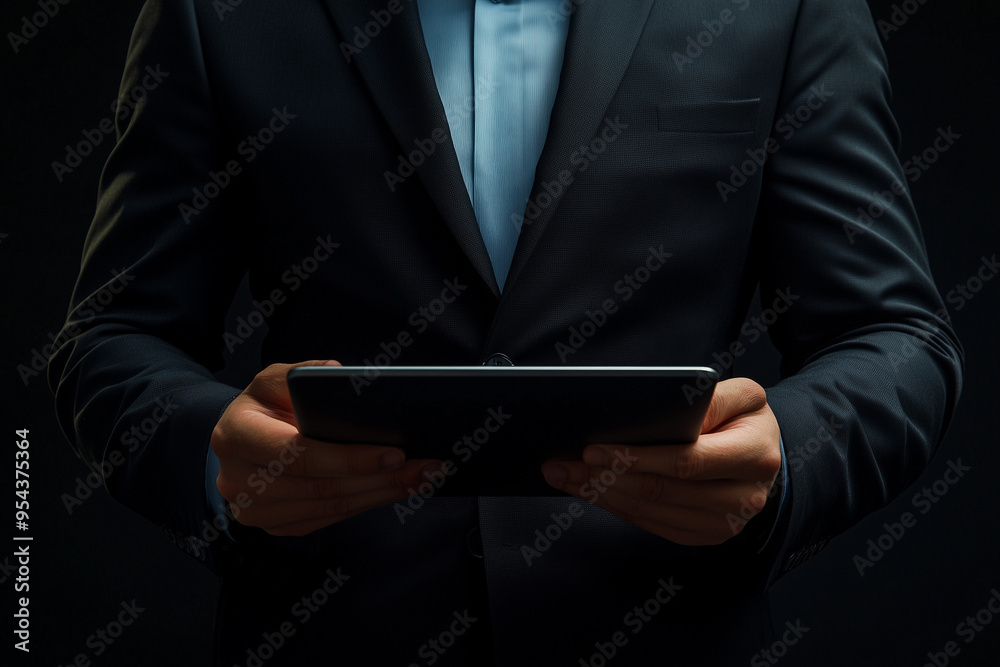 Businessman holding tablet, Business internet tecnology concept. Businessman holding tablet, Business internet tecnology concept.