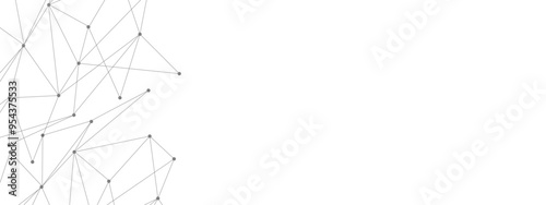 Illustration Vector design digital technology concept. Global network connection. Grey graphic background dots with connections technologies and sharing data as abstract concept.