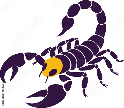 scorpion isolated on white background