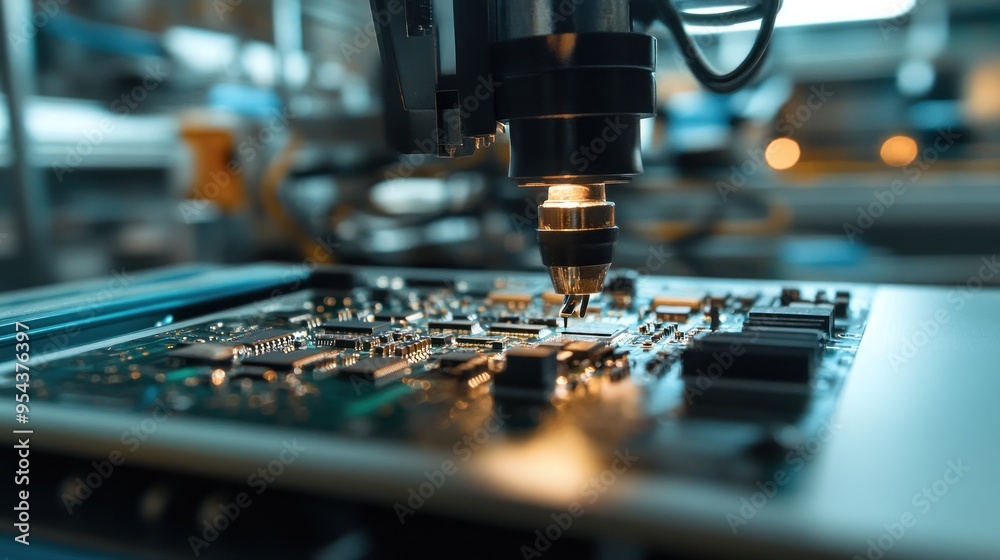 Automated Manufacturing Process with Circuit Board