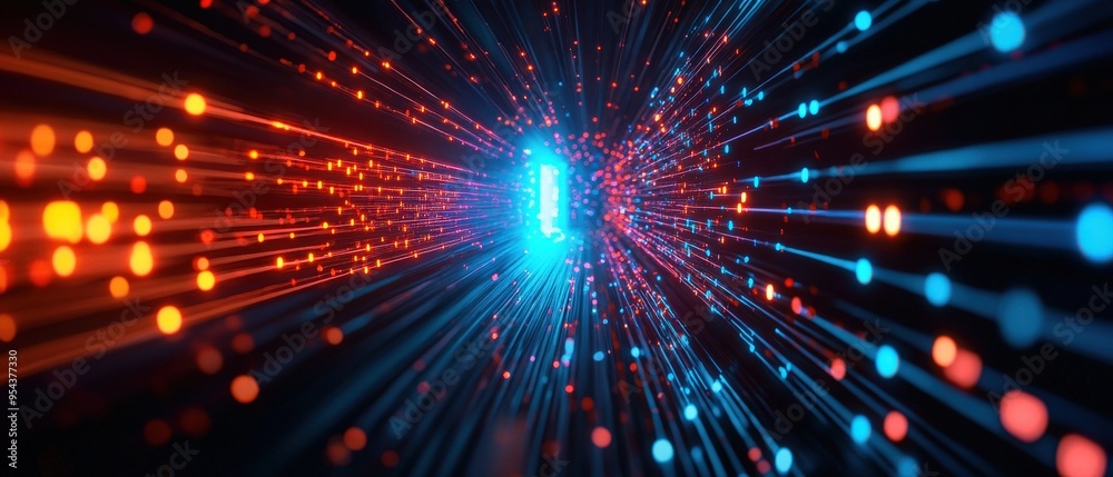 Vibrant light streaks in red and blue create a dynamic visual effect, symbolizing technology and energy in a digital space. Vibrant light streaks in red and blue create a dynamic visual effect, symbolizing technology and energy in a digital space.