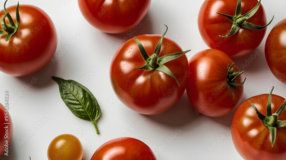 Tomatoes on white background Tomatoes on white background