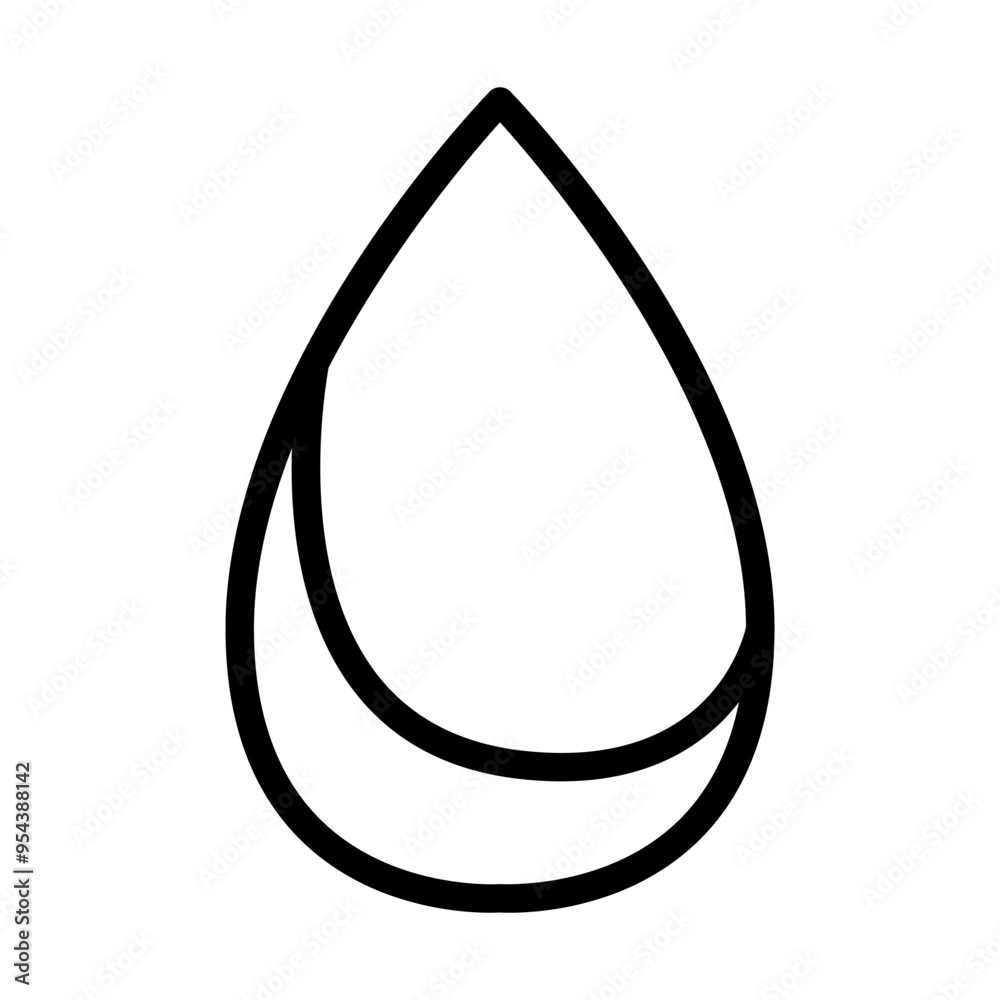 Water icon in thin line style vector illustration graphic design Water icon in thin line style vector illustration graphic design