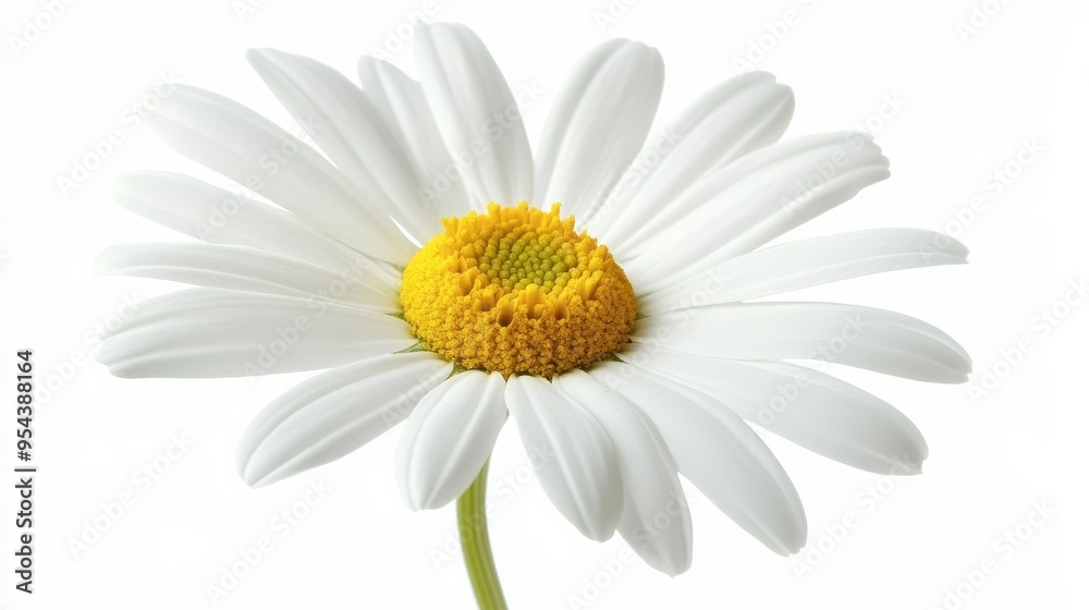 Naklejka premium White daisy on white