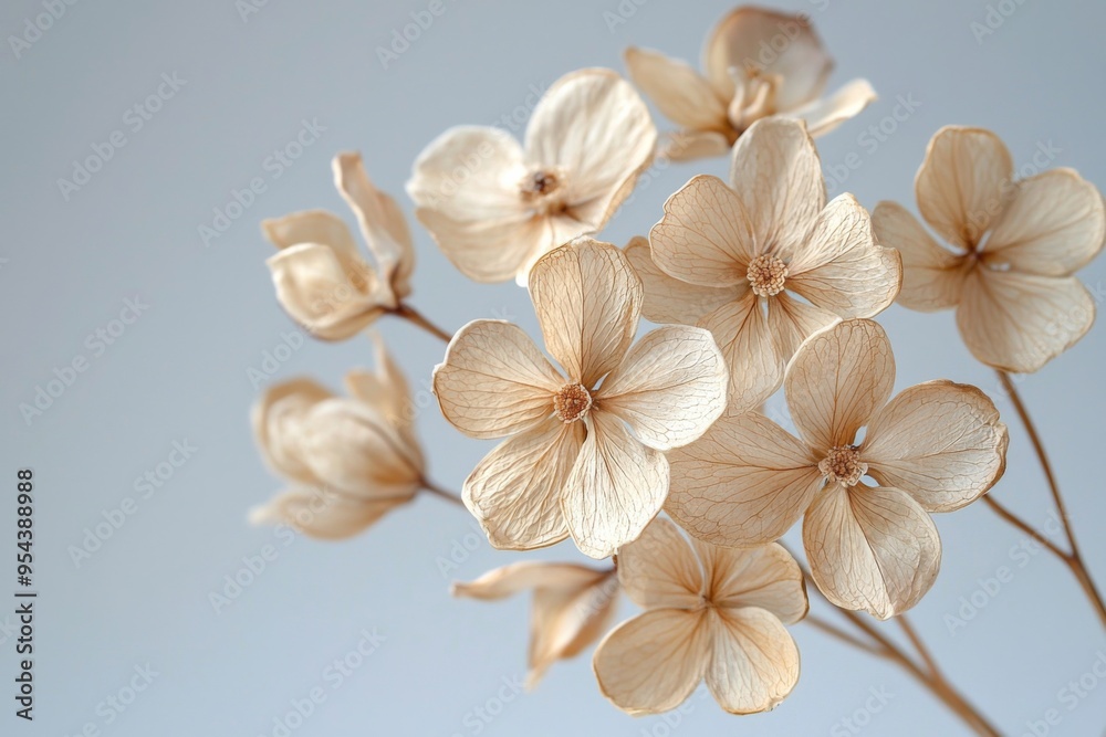 Elegant dried floral background created with Generative AI Elegant dried floral background created with Generative AI
