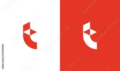 T letter abstract logo design, exchange T letter logo minimal.