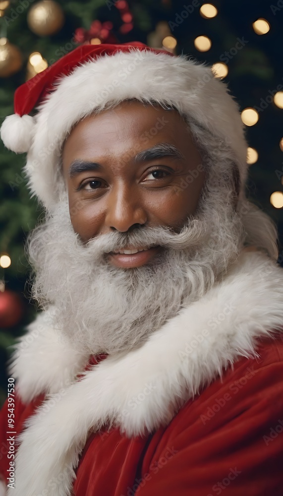 Portrait of Santa Claus by the Christmas Tree Portrait of Santa Claus by the Christmas Tree