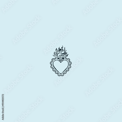 THESE HIGH QUALITY SACRED HEART JESUS VECTOR FOR USING VARIOUS TYPES OF DESIGN WORKS LIKE T-SHIRT, LOGO, TATTOO AND HOME WALL DESIGN