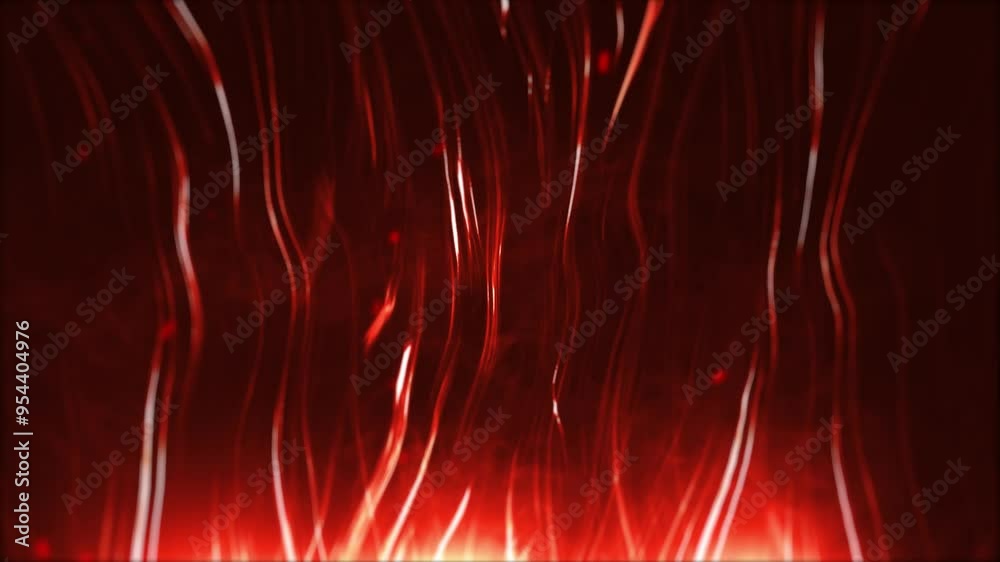 Red Wave & Particle Background Animation | Seamless Loop | Ideal for ...