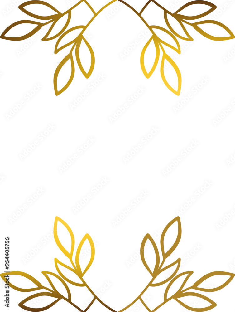 Luxury golden frame ornament Luxury golden frame ornament