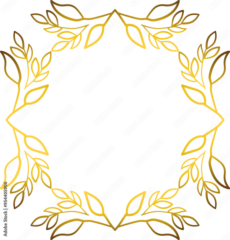 Luxury golden frame ornament Luxury golden frame ornament