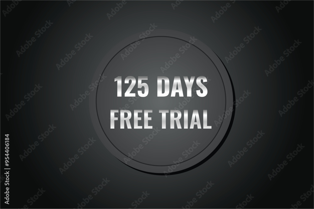 125 day free trial banner design. 125 days free banner background
125 day free trial banner design. 125 days free banner background