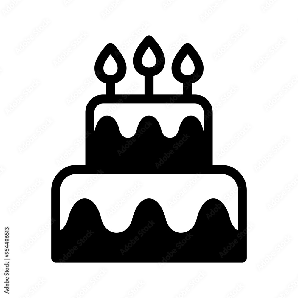Cake icon vector illustration graphic design Cake icon vector illustration graphic design