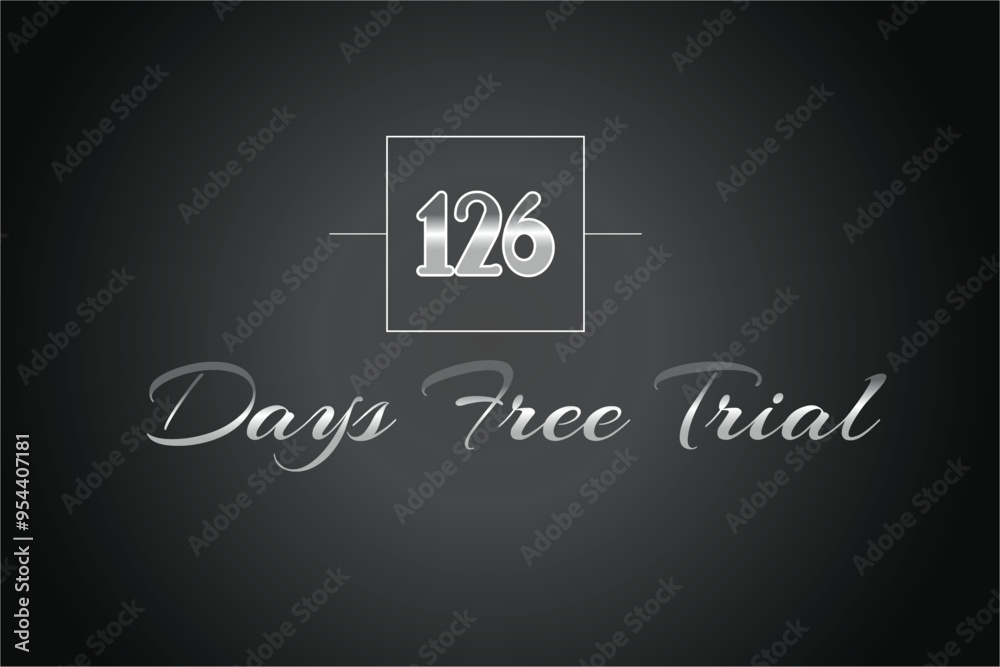 125 day free trial banner design. 125 days free banner background
125 day free trial banner design. 125 days free banner background