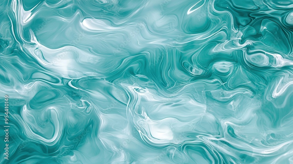 A close-up of a blue and white background with a swirl pattern on the top and bottom edges of the image A close-up of a blue and white background with a swirl pattern on the top and bottom edges of the image