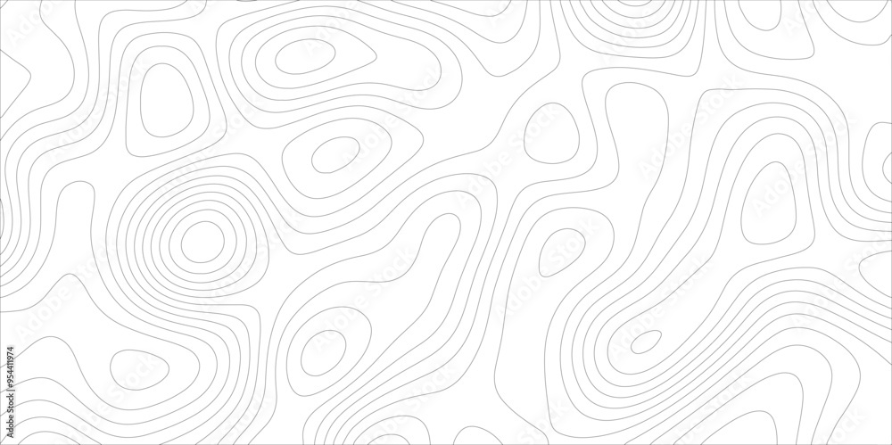 Ocean topographic line map with curvy wave isolines vector illustration. Abstract topographic contours map background, Vector contour topographic map. Cartography texture abstract banner use.
Ocean topographic line map with curvy wave isolines vector illustration. Abstract topographic contours map background, Vector contour topographic map. Cartography texture abstract banner use.