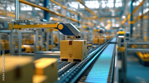 Automated Package Handling System in a Warehouse