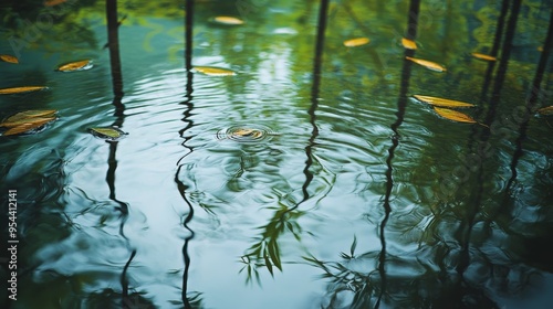 Ripples and Reflections in Still Water