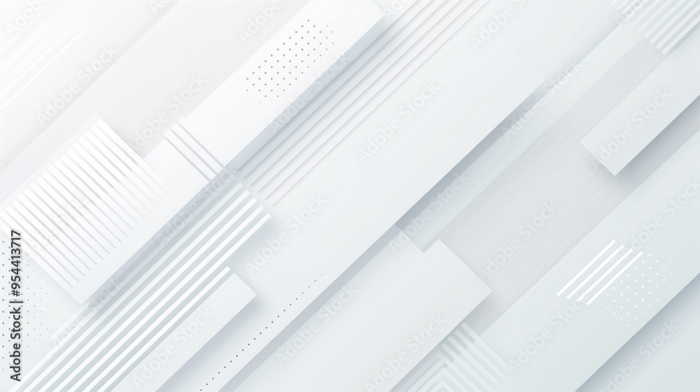 Obraz premium white background with minimalistic geometric patterns.