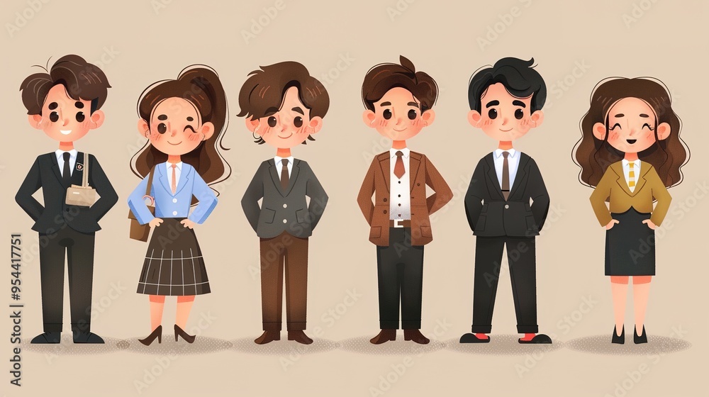 Stunning Cartoon Characters and Business People Elements: A Dynamic and Colorful Visual Ensemble. Showcasing Creativity and Professionalism. Stunning Cartoon Characters and Business People Elements: A Dynamic and Colorful Visual Ensemble. Showcasing Creativity and Professionalism.