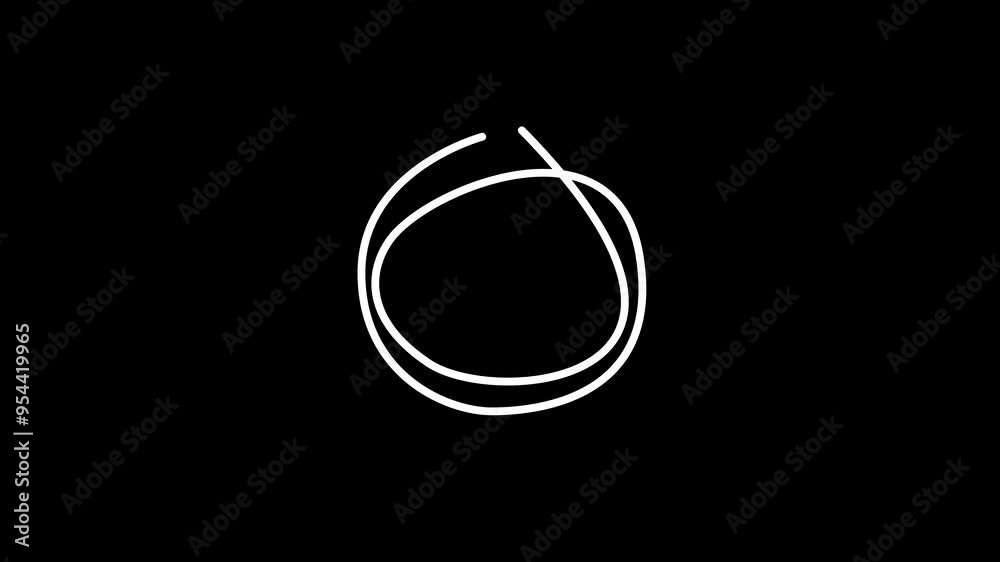 Animated of hand drawn circle path. make a path circle video animation. Animated of hand drawn circle path. make a path circle video animation.
